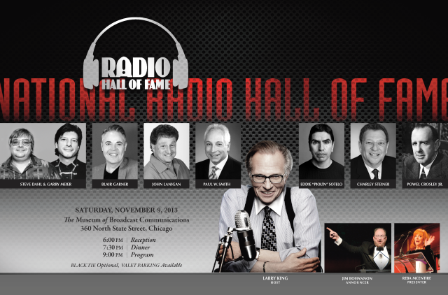 National Radio Hall of Fame 2013 Invitation