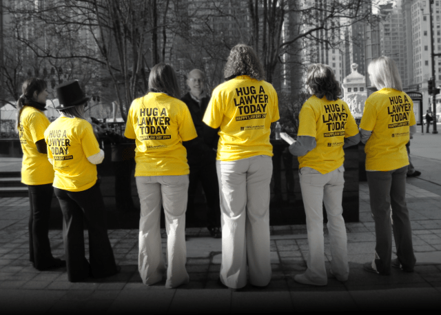 David Wojdyla shares last-minute advice with his street marketing team.